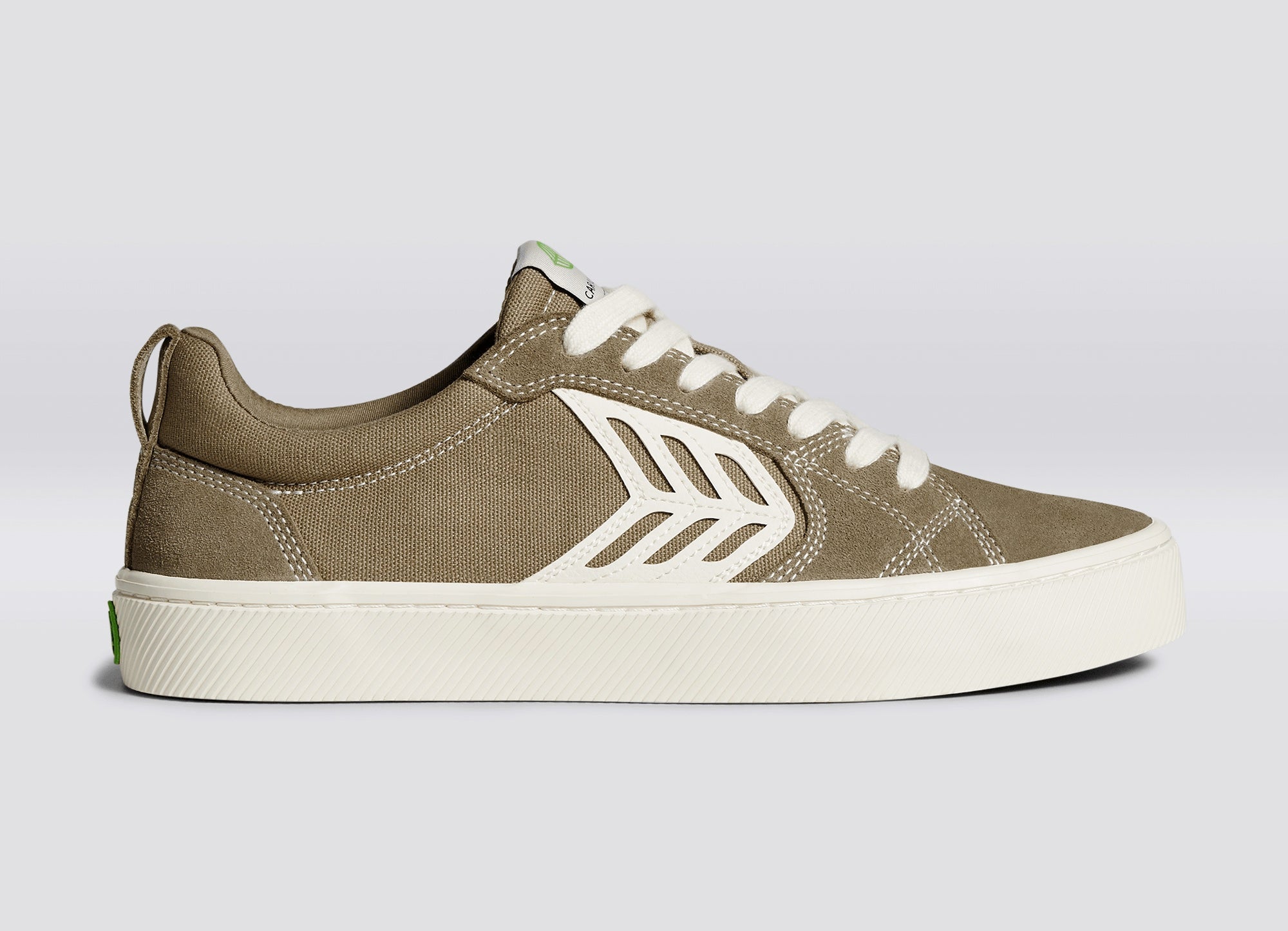 Cariuma CATIBA PRO Skate Burnt Sand Suede and Canvas Ivory Logo Sneaker Unisex