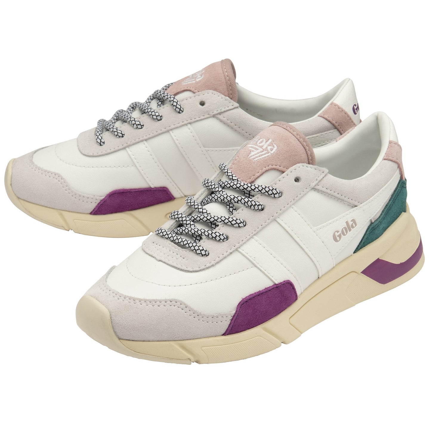 Gola Eclipse Trident White/Foxglove/Chalk Pink Women's