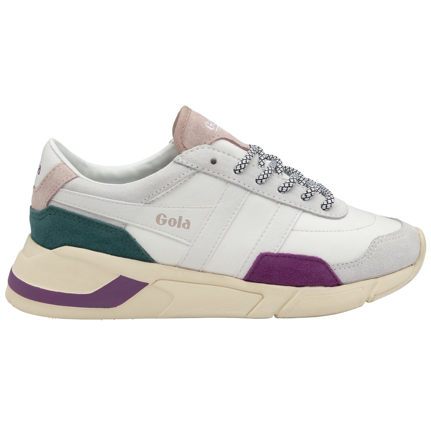 Gola Eclipse Trident White/Foxglove/Chalk Pink Women's