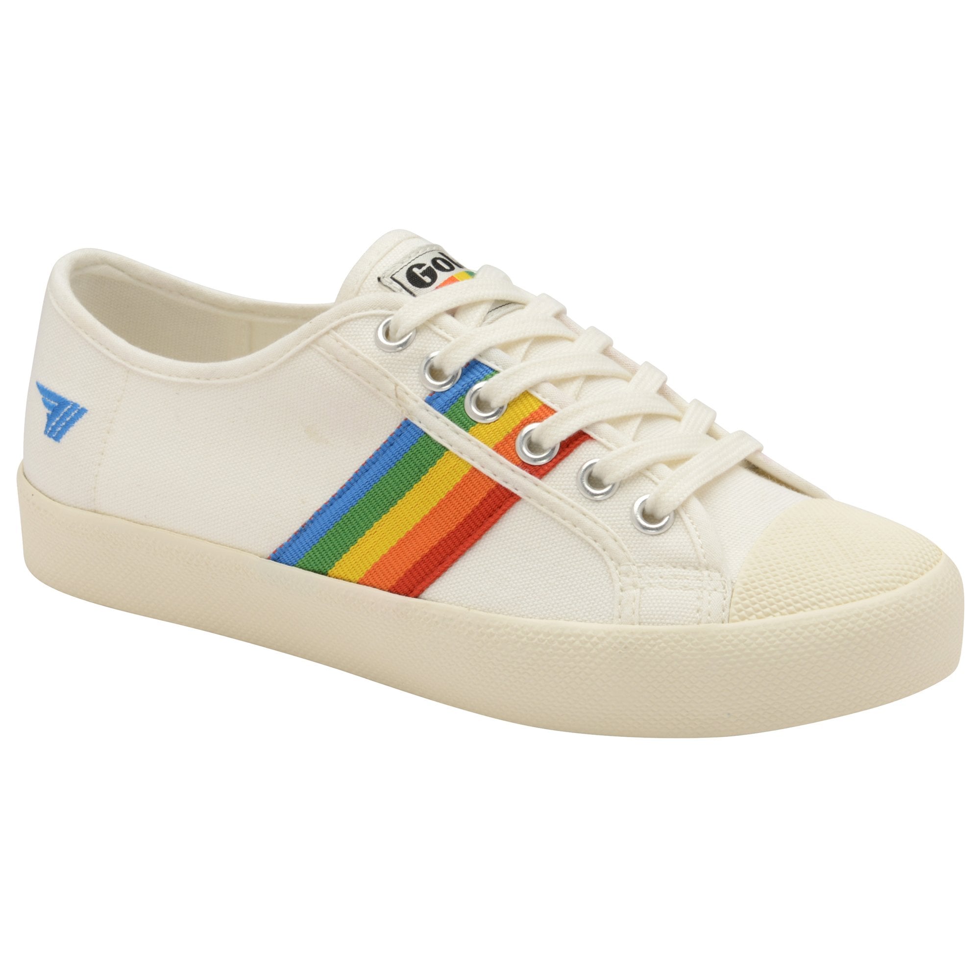 Gola Vegan Coaster Rainbow Off White Multi Women s Mercury Shoes