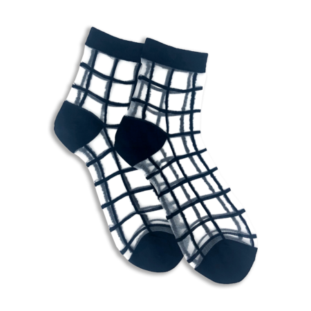 XS Unified Sheer Windowpane Socks  Women's